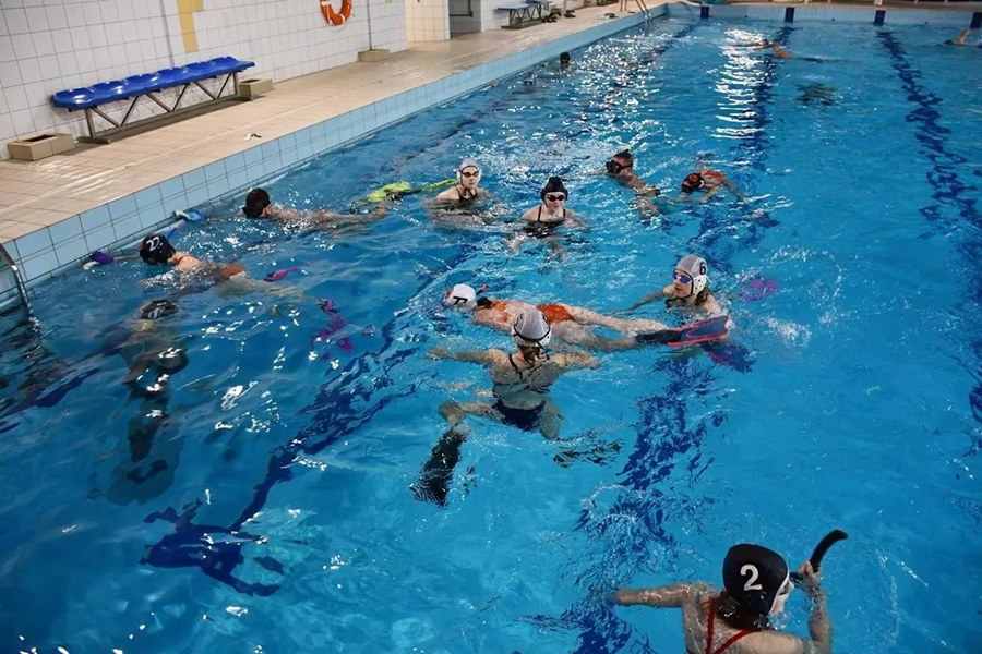 Hokej pod wodą Walenie Siemianowice Śląskie Finał WOŚP w Rudzie Śląskiej 26 I 2025